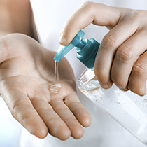 Gels et désinfectants mains