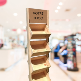 Présentoirs et supports produits personnalisables