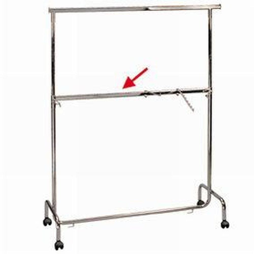 Barre intermédiaire chromée L128cm pour portant 0181 Barre intermédiaire chromée L128cm pour portant 0181