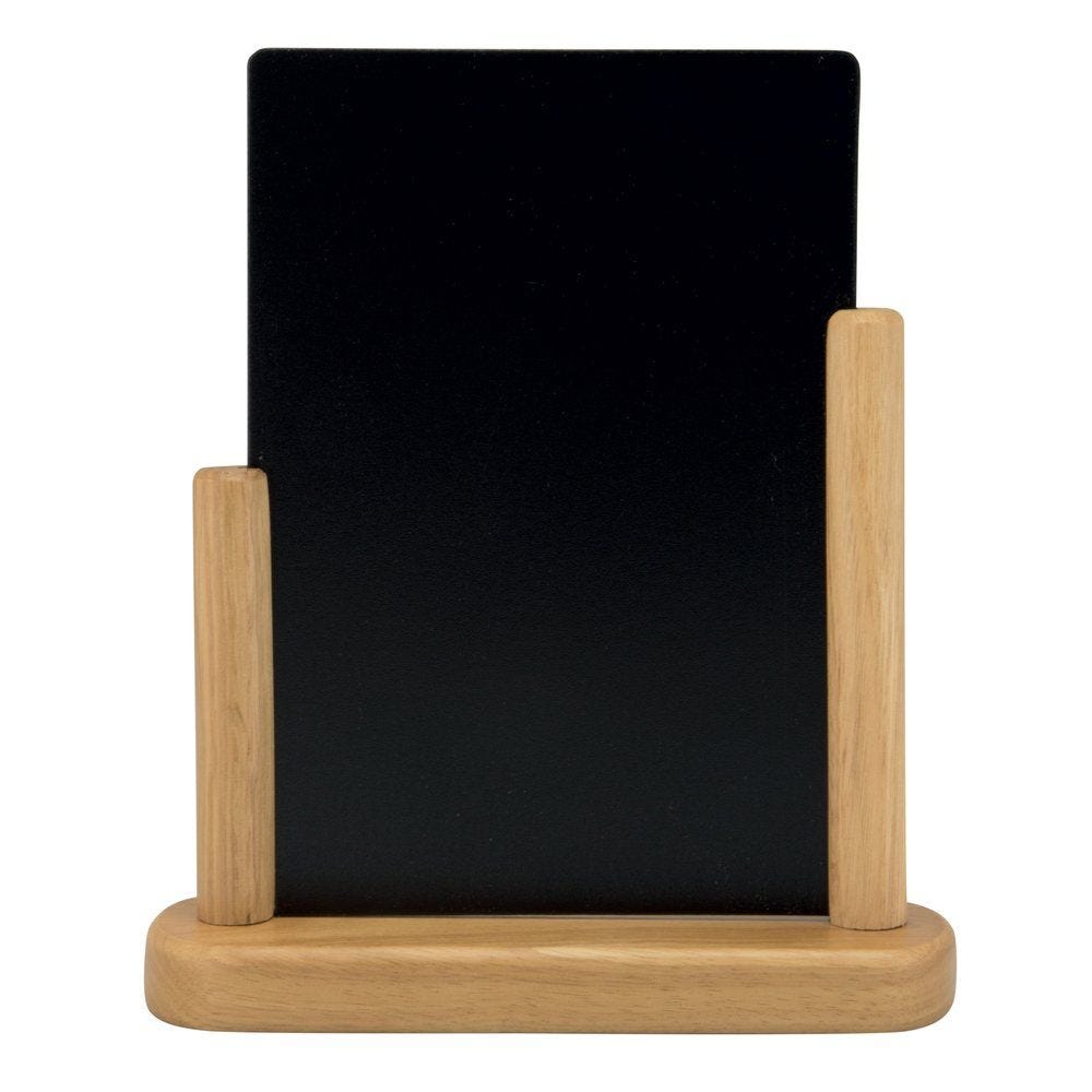 Ardoise de table sur socle bois A5 Ardoise de table sur socle bois A5