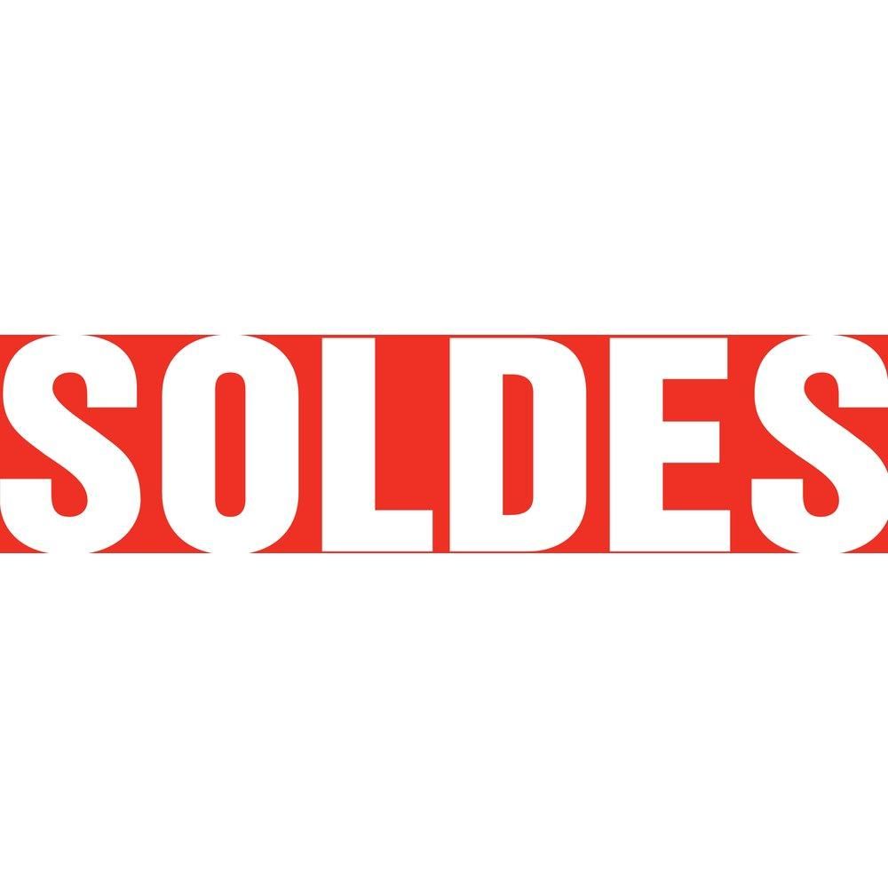 Affiche soldes 86x20 cm rouge Affiche soldes 86x20 cm rouge