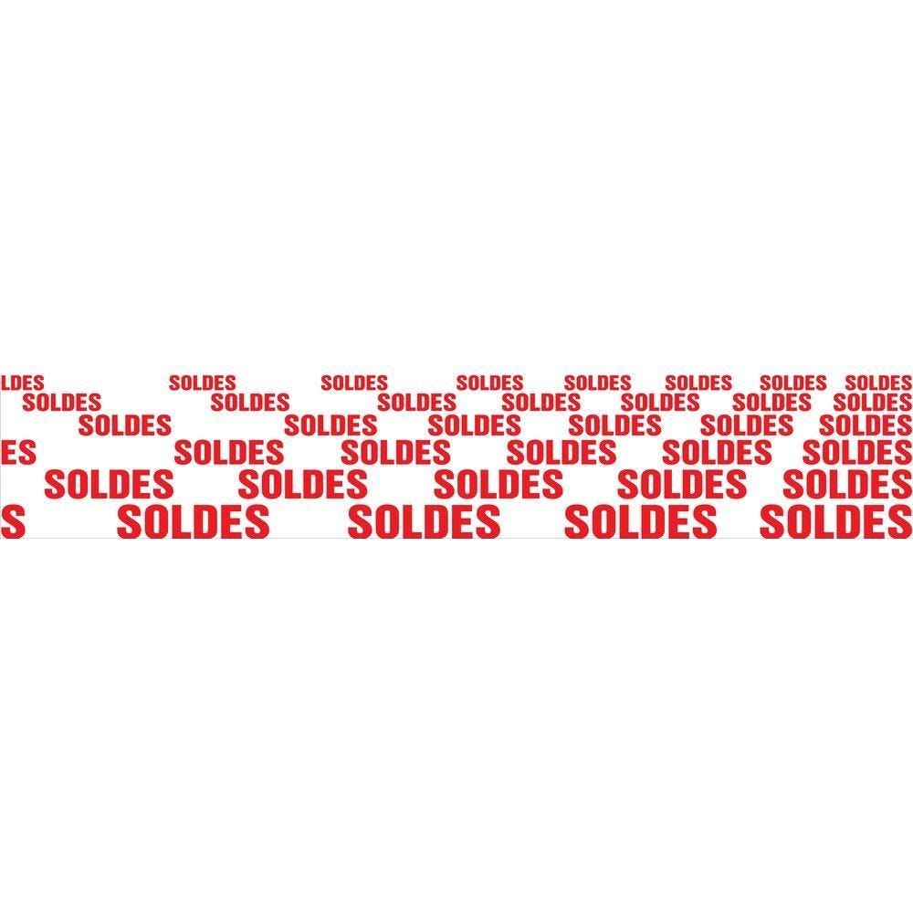 Affiche soldes 172x30 cm jusqu'à - 50% blanche CONTEMPORAIN Affiche soldes 172x30 cm jusqu'à - 50% blanche CONTEMPORAIN