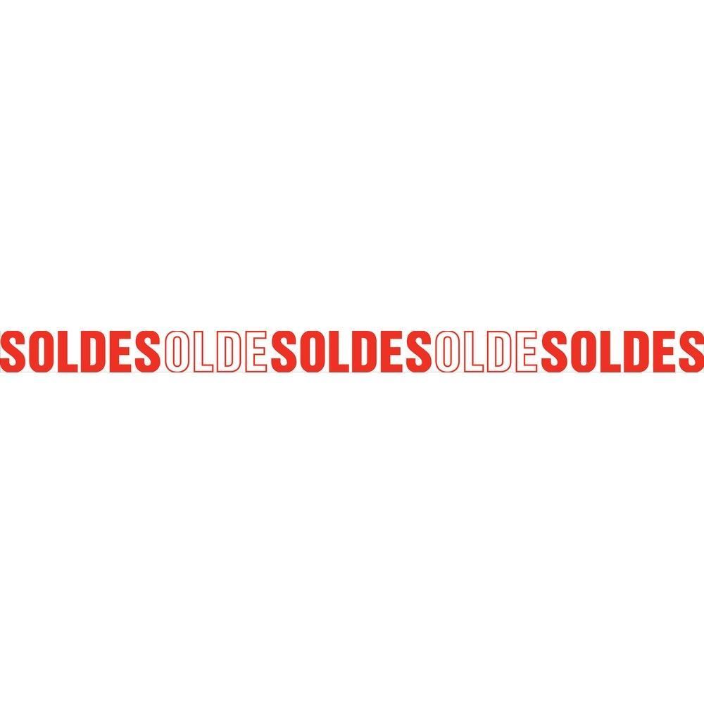 Affiche soldes 172x10 cm blanche Affiche soldes 172x10 cm blanche