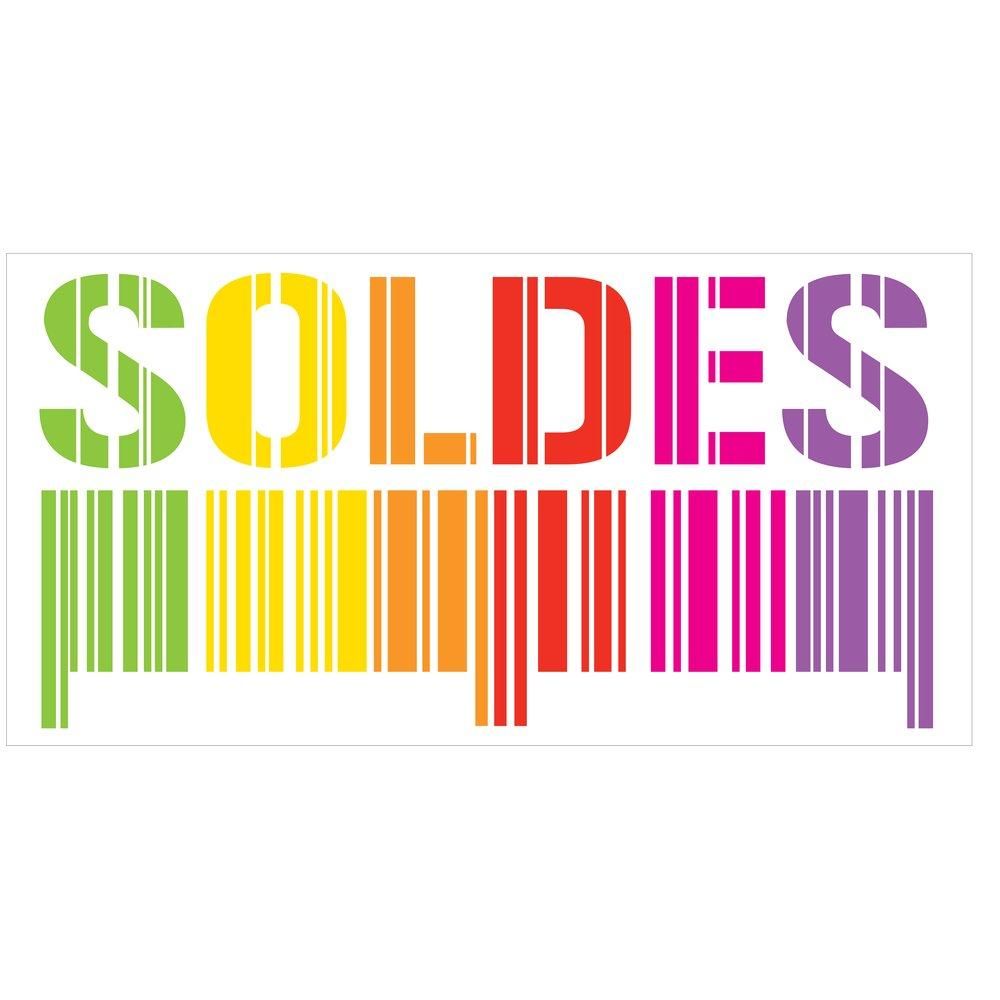 Affiche soldes horizontale gencod 70x14 cm Affiche soldes horizontale gencod 70x14 cm