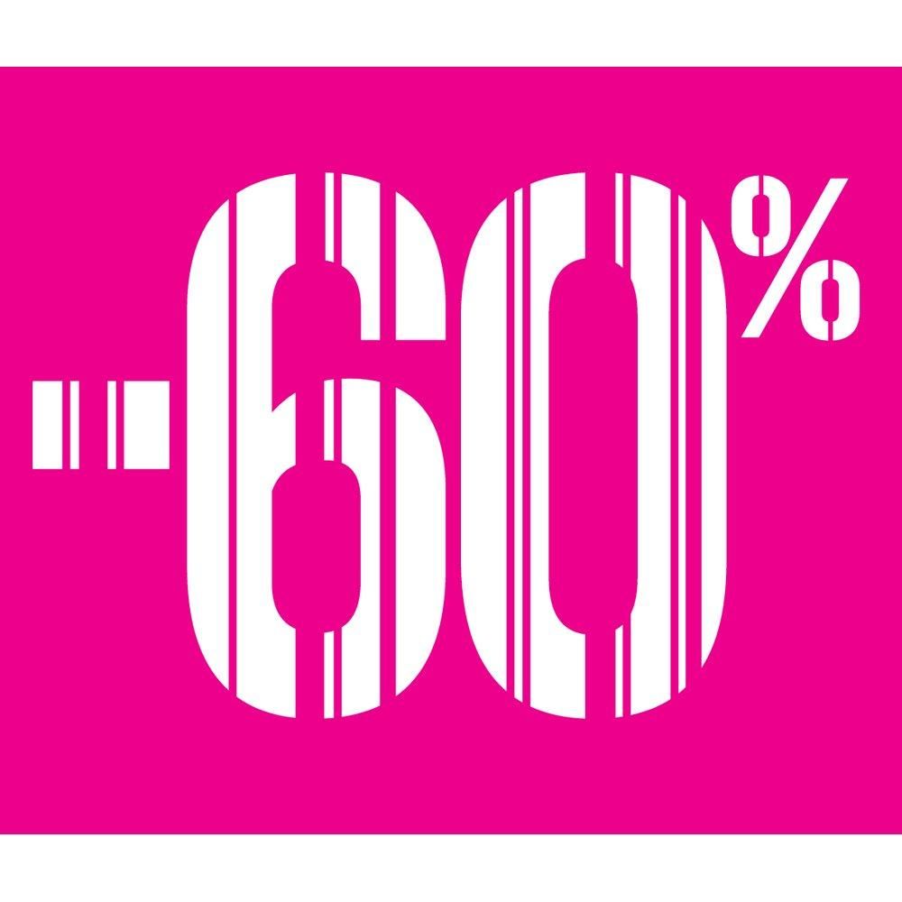 Affiche - 60% gencod rose 40 x 40 cm Affiche - 60% gencod rose 40 x 40 cm
