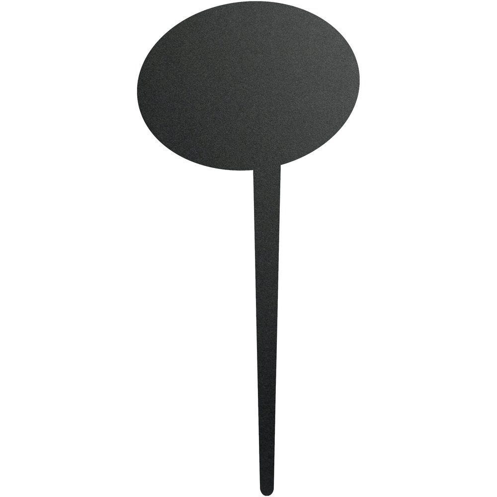 Ardoise silhouette bulle à pique avec feutre craie 7x18cm - par 5 Ardoise silhouette bulle à pique avec feutre craie 7x18cm - par 5