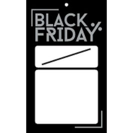 Etiquette à trou "Black Friday" L. 4xH. 6.6cm - par 250 Etiquette à trou "Black Friday" L. 4xH. 6.6cm - par 250