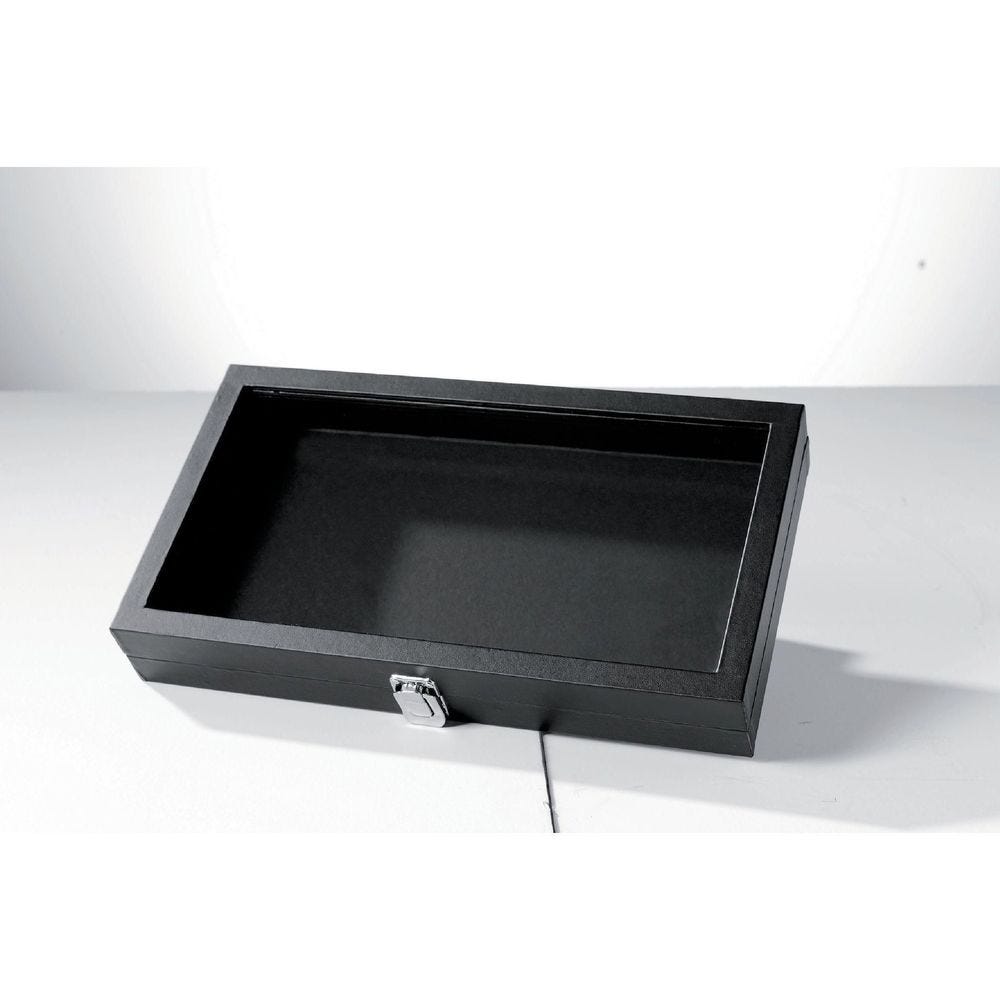 Boîte à bijoux noire 37.5x20.5x5.5cm Boîte à bijoux noire 37.5x20.5x5.5cm