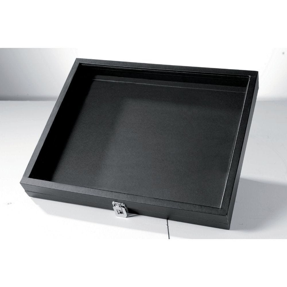 Boîte à bijoux noire 44x36x5.5cm Boîte à bijoux noire 44x36x5.5cm