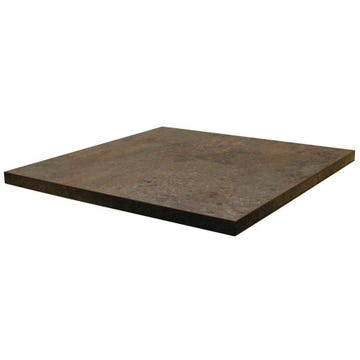 Plateau carré de table d'intérieur Tavola 60x60cm stratifié caldéra