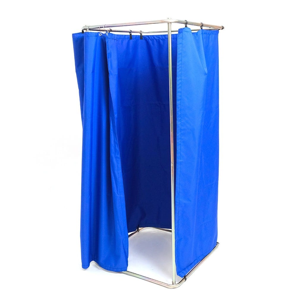 Cabine d'essayage bichromatée démontable 80x80x183cm Cabine d'essayage bichromatée démontable 80x80x183cm
