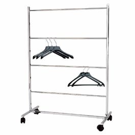 Portant range cintres L84xP40xH130cm - 4 niveaux - chromé Portant range cintres L84xP40xH130cm - 4 niveaux - chromé
