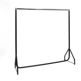 Portant droit fixe L150xH150cm - noir chromé Portant droit fixe L150xH150cm - noir chromé