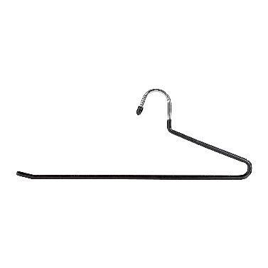 Cintre antidérapant métal noir antiglisse pour pantalon - par 10 Cintre antidérapant métal noir antiglisse pour pantalon - par 10
