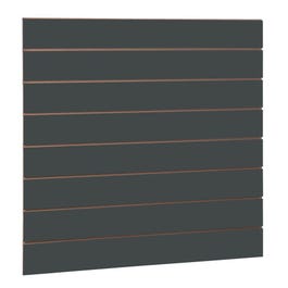 Panneau rainuré gris anthracite R15 120x120x1.8cm Panneau rainuré gris anthracite R15 120x120x1.8cm