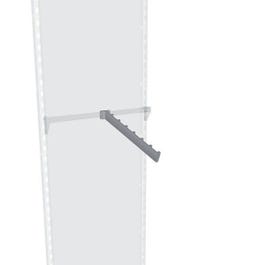 Bras incliné chromé rectangle p/barre de charge L.40cm Bras incliné chromé rectangle p/barre de charge L.40cm