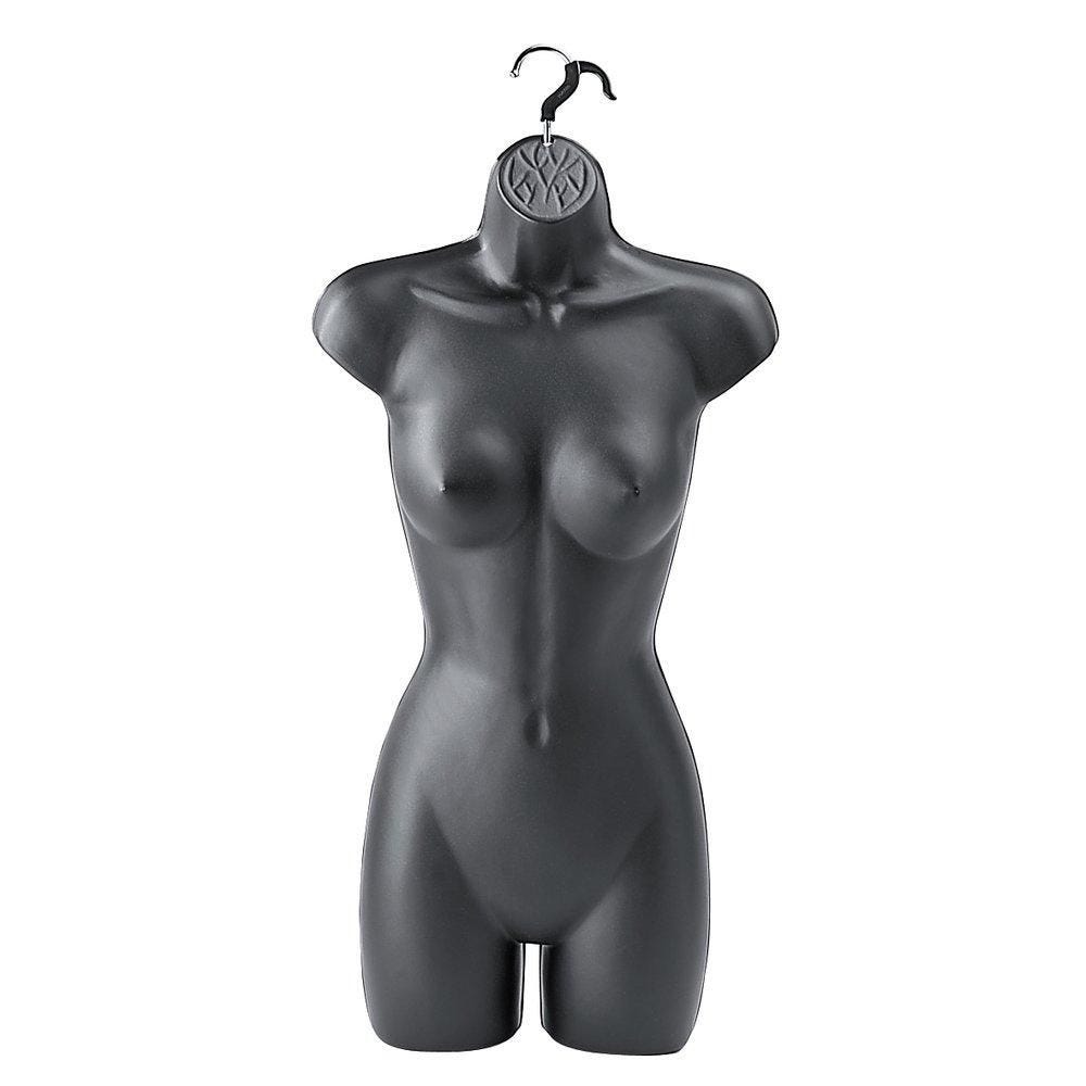 Buste cintre thermoformé Femme noir - buste creux Buste cintre thermoformé Femme noir - buste creux