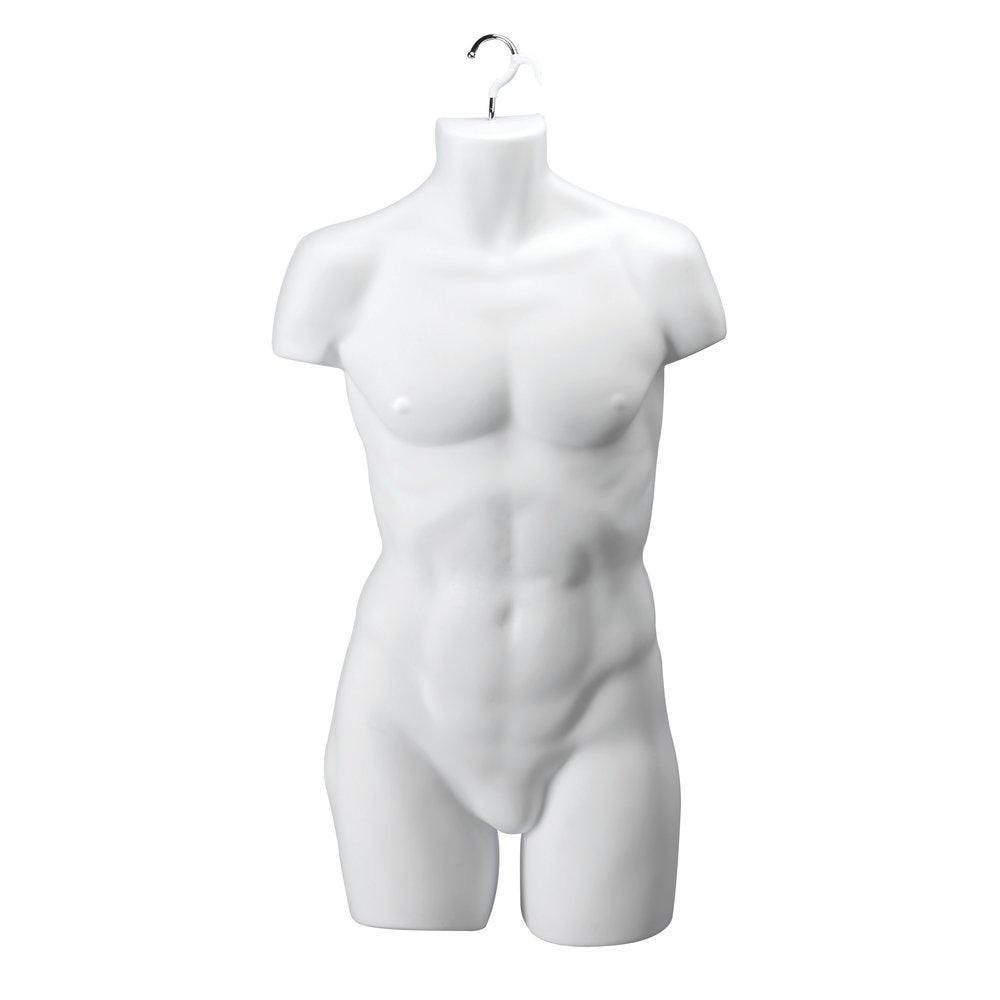 Buste cintre thermoformé homme blanc Buste cintre thermoformé homme blanc