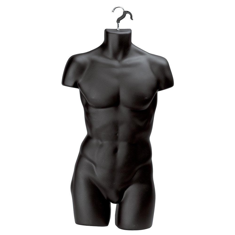 Buste cintre thermoformé homme noir Buste cintre thermoformé homme noir