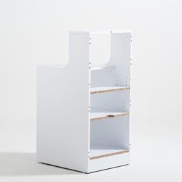 Structure comptoir d'accueil L50xP61,9xH111cm Réceptio - blanc Structure comptoir d'accueil L50xP61,9xH111cm Réceptio - blanc