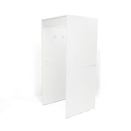Cabine d'essayage L90xP90xH210cm coloris blanc Cabine d'essayage L90xP90xH210cm coloris blanc