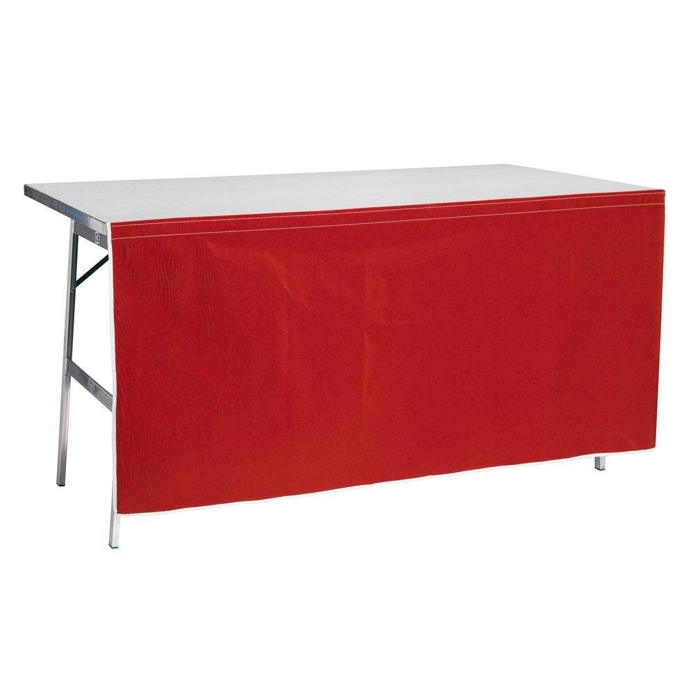 Devant de table rouge L.350xH.70cm Devant de table rouge L.350xH.70cm