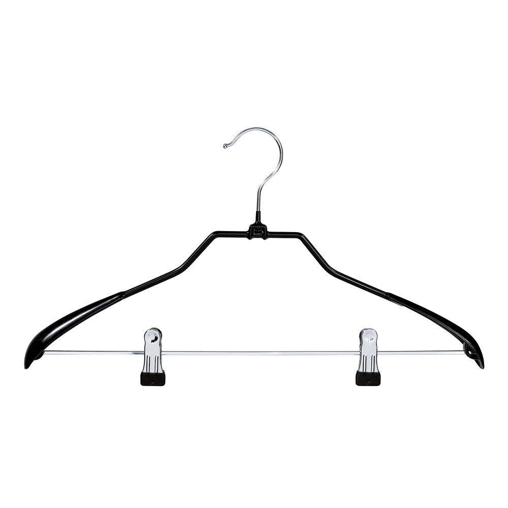 Cintre antidérapant à pinces noir L44cm - par 20 Cintre antidérapant à pinces noir L44cm - par 20