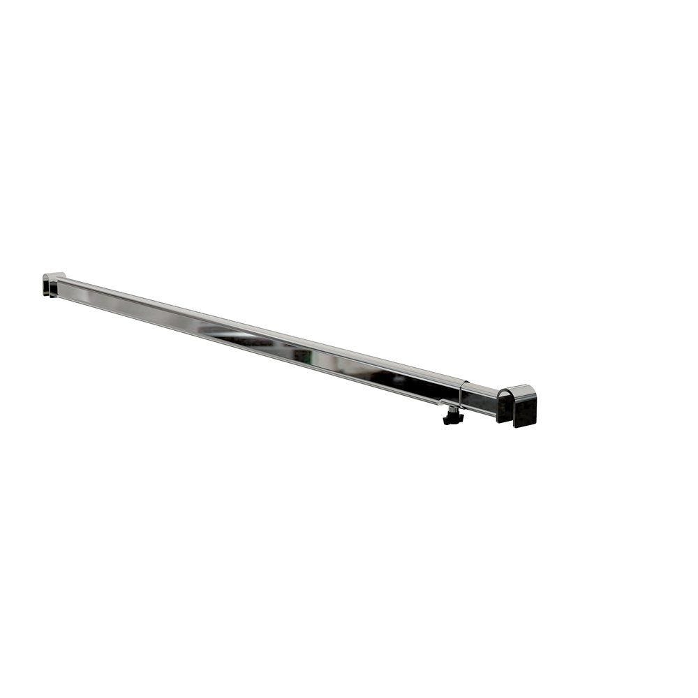 Barre penderie voiture chrome de L 800 à 150mm Barre penderie voiture chrome de L 800 à 150mm