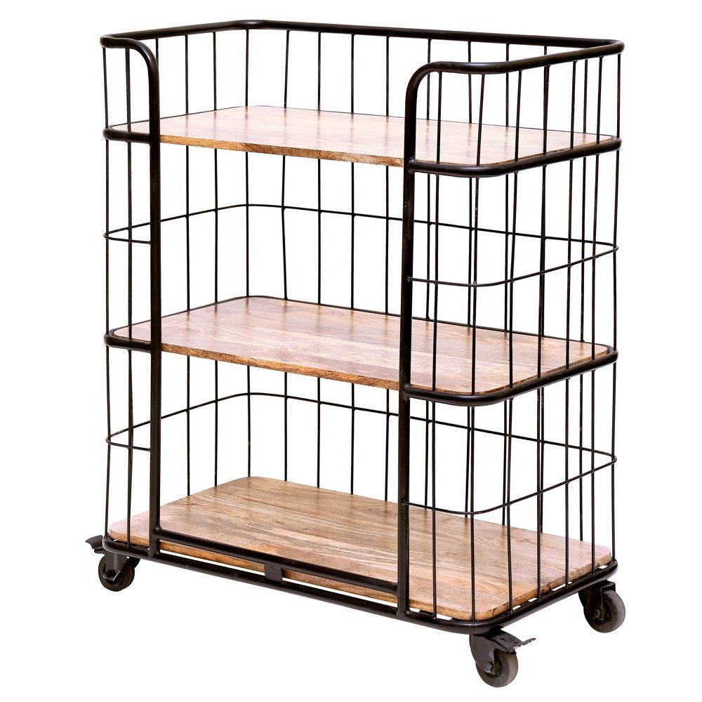 Etagère grille/bois Etagère grille/bois