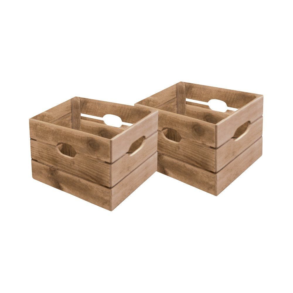 Bac en bois Westside L33 x P36 x H38cm set de 2 Bac en bois Westside L33 x P36 x H38cm set de 2