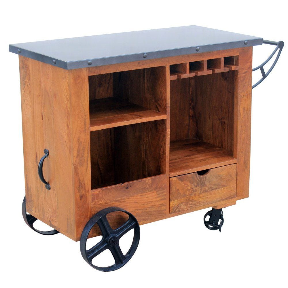 Desserte caviste Chicago L120 x P55 x H90 cm Desserte caviste Chicago L120 x P55 x H90 cm