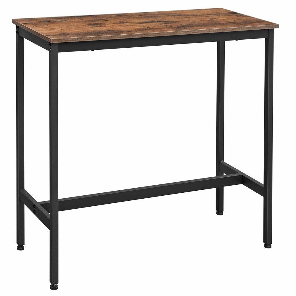 Table haute bois et métal L100 x P40 x H90 cm Table haute bois et métal L100 x P40 x H90 cm