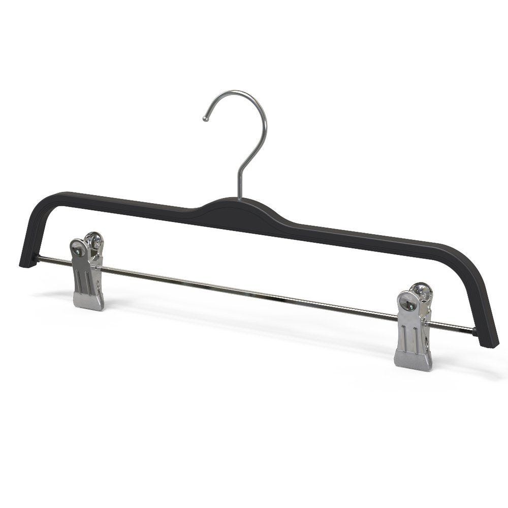 Cintre à pinces en melamine resine effet bois noir L37cm - par 20 Cintre à pinces en melamine resine effet bois noir L37cm - par 20