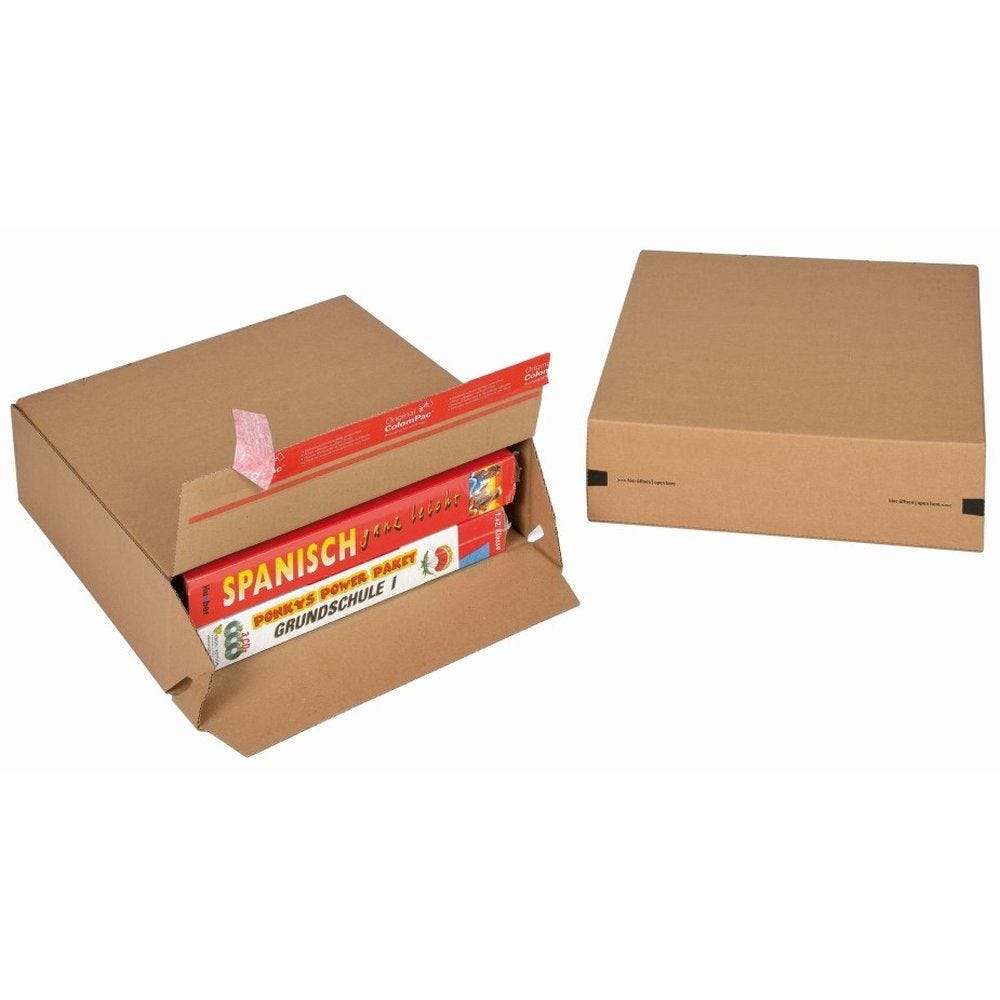 Boîte d'expédition antiforçage fond auto Eurobox M 294x94x287mm - par 20 Boîte d'expédition antiforçage fond auto Eurobox M 294x94x287mm - par 20