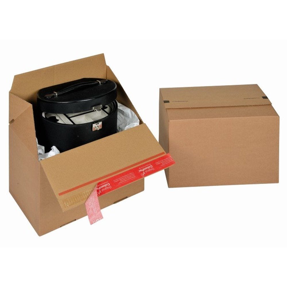 Boîte d'expédition antiforçage fond auto Eurobox M 294x194x187mm - par 20 Boîte d'expédition antiforçage fond auto Eurobox M 294x194x187mm - par 20