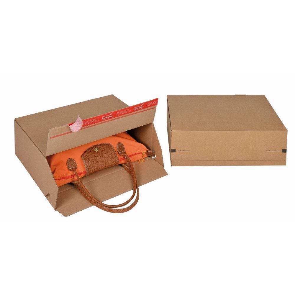 Boîte d'expédition antiforçage fond auto Eurobox L 394x144x287mm - par 10 Boîte d'expédition antiforçage fond auto Eurobox L 394x144x287mm - par 10