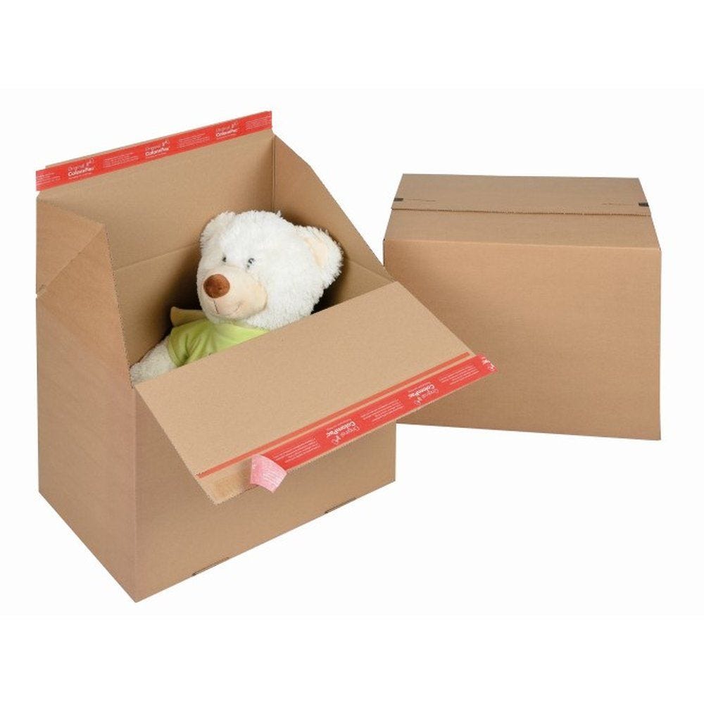 Boîte d'expédition antiforçage fond auto Eurobox L 394x294x287mm - par 10 Boîte d'expédition antiforçage fond auto Eurobox L 394x294x287mm - par 10