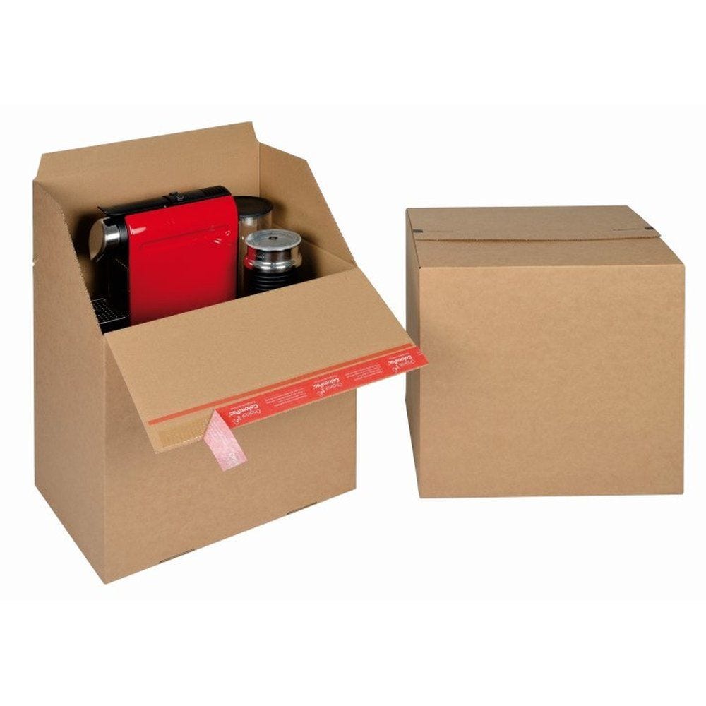 Boîte d'expédition antiforçage fond auto Eurobox L 394x294x387mm - par 10 Boîte d'expédition antiforçage fond auto Eurobox L 394x294x387mm - par 10