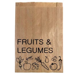 Sachet imprimé 1kg 18+5x27cm - par 1000 Sachet imprimé 1kg 18+5x27cm - par 1000