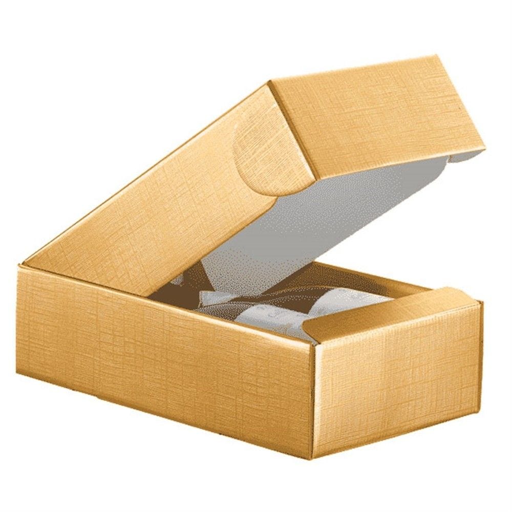 Coffret 2 bouteilles carton motif rayure or 34x18,5x9cm - par 30 Coffret 2 bouteilles carton motif rayure or 34x18,5x9cm - par 30