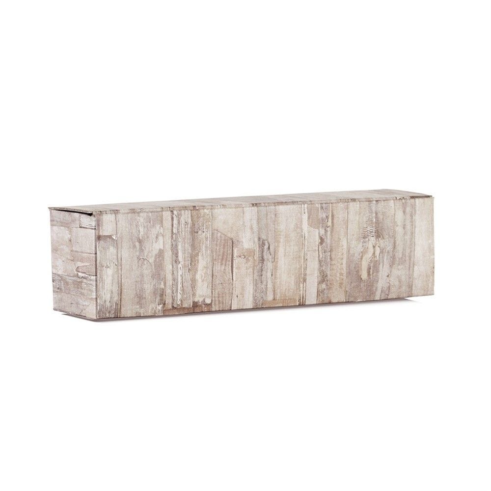 Coffret 1 bouteille carton imitation bois 34x9x9cm - par 100 Coffret 1 bouteille carton imitation bois 34x9x9cm - par 100