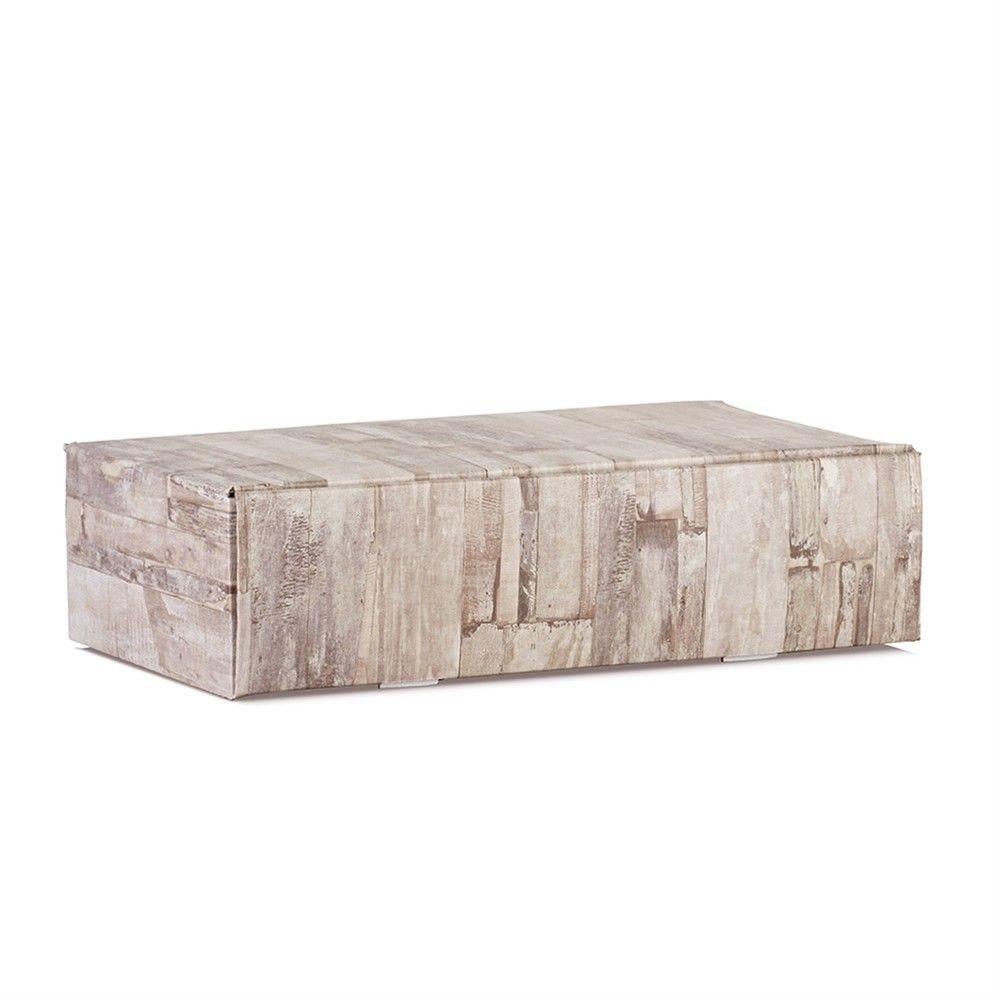 Coffret 2 bouteilles carton imitation bois 34x18,5x9cm - par 30 Coffret 2 bouteilles carton imitation bois 34x18,5x9cm - par 30