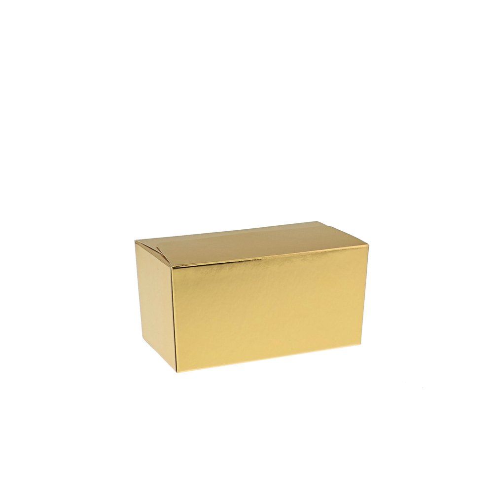 Ballotin en carton or et intérieur blanc 250g 12x6x6cm - par 50 Ballotin en carton or et intérieur blanc 250g 12x6x6cm - par 50