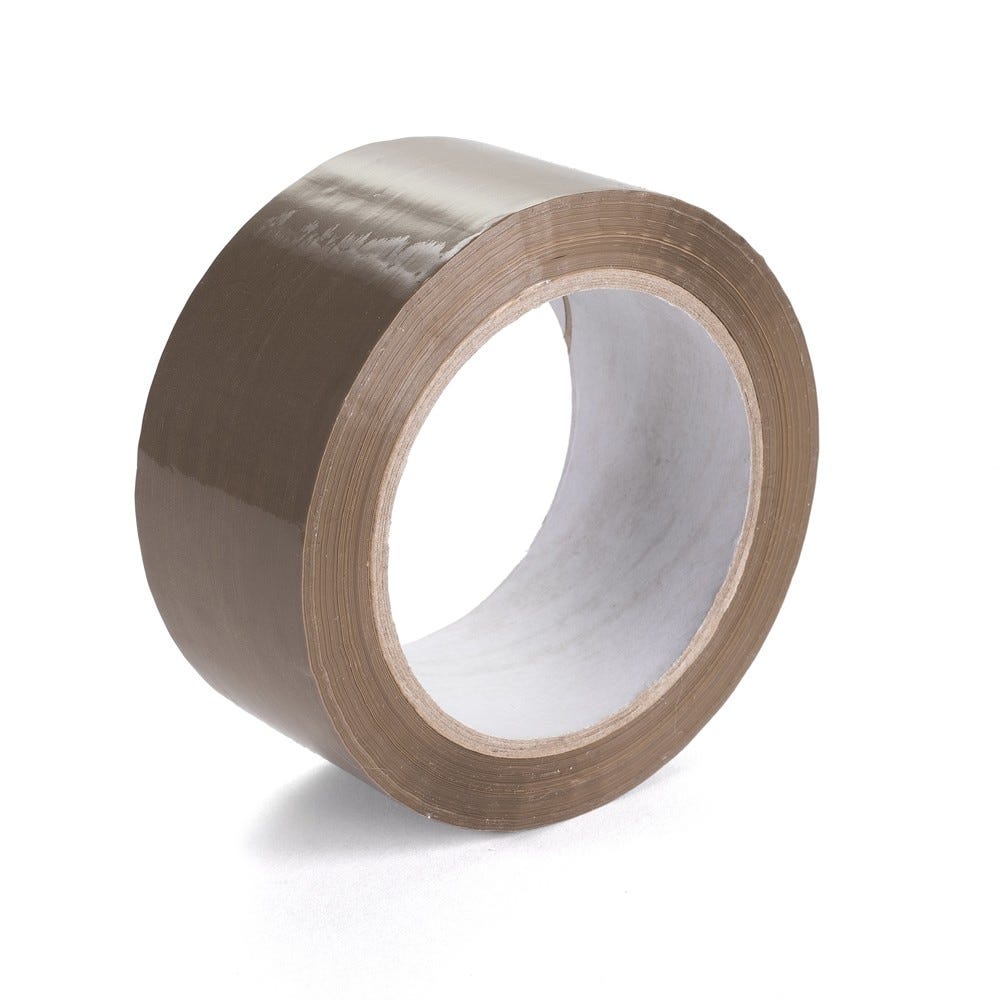 Adhésif polypropylène havane 100m x 48mm - par 6 Adhésif polypropylène havane 100m x 48mm - par 6