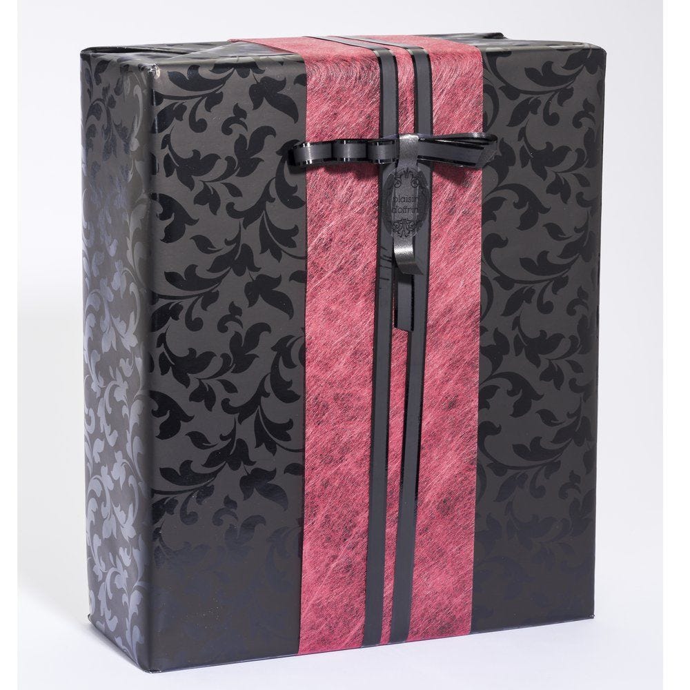 Papier cadeau 'Barok' noir - 0.70x100m Papier cadeau 'Barok' noir - 0.70x100m