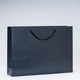 Sac Luxe pelliculé noir 46x10x33cm - par 12 Sac Luxe pelliculé noir 46x10x33cm - par 12
