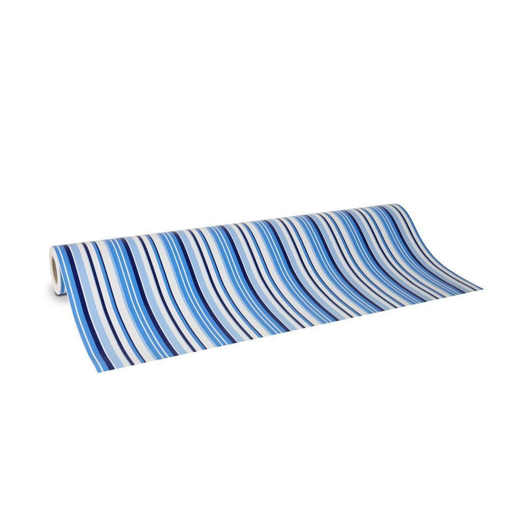 Papier cadeau rayures mer en 0.70 x 50m Papier cadeau rayures mer en 0.70 x 50m