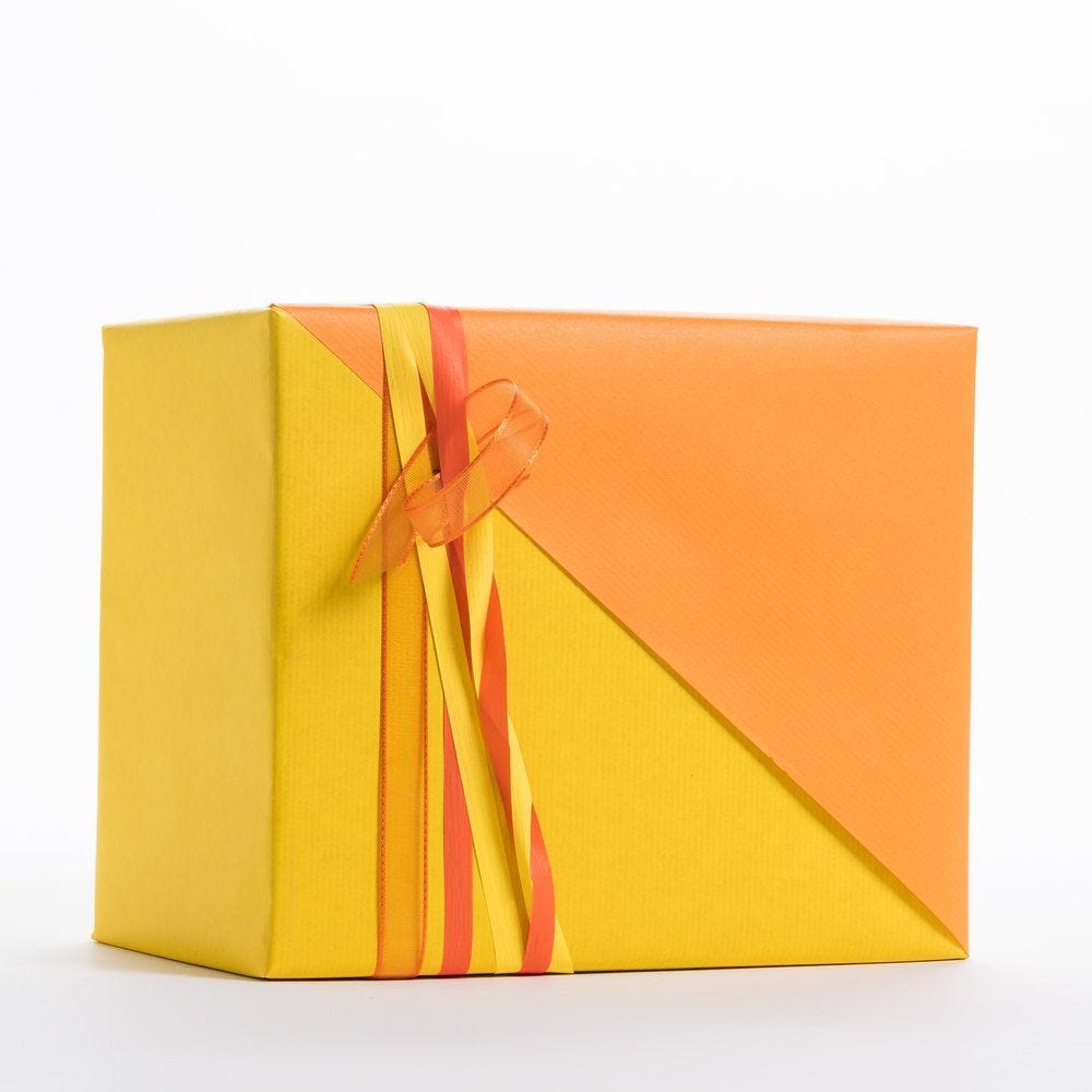 Papier kraft bicolore jaune/orange 0,70 x 50 m Papier kraft bicolore jaune/orange 0,70 x 50 m