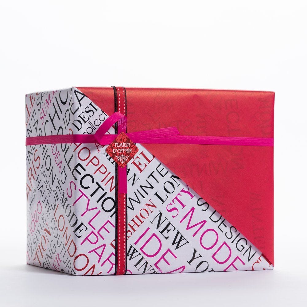 Papier cadeau réversible Fashion 0,70x100m Papier cadeau réversible Fashion 0,70x100m