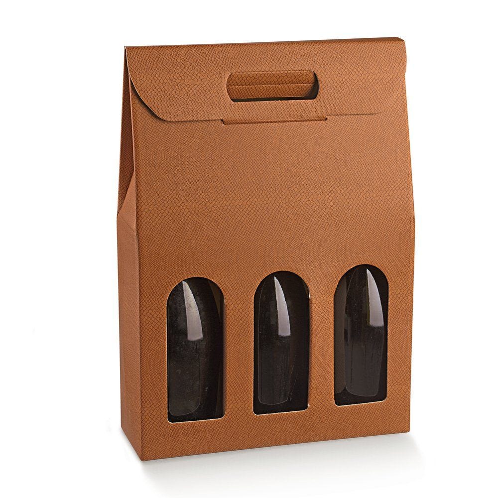 Boîte 3 bouteilles Skin Desert 27x9x38.5cm - par 10 Boîte 3 bouteilles Skin Desert 27x9x38.5cm - par 10